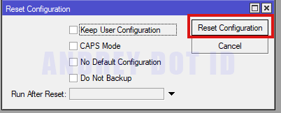 Cara Reset Mikrotik Ke Pengaturan Pabrik