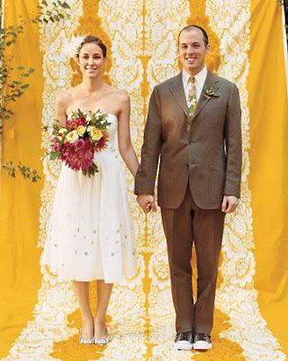 Fabric backdrops from Lena Corwin's wedding