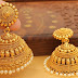 Designer golden jhumkaas