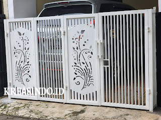 Jasa pembuatan Pintu Pagar Plat Cutting Laser di Denpasar Bali