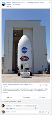 SpaceX TESS fairing at NASA