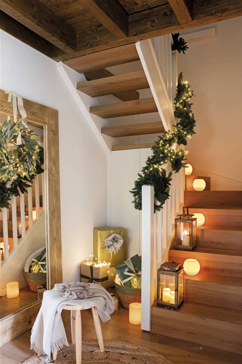 Decora las escaleras en Navidad: ideas mágicas para copiar