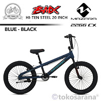 Sepeda BMX Mazara MZ2266CX Ban Jumbo 20 Inch x 3.0 Inch Hi-Ten Steel Gearing 32/16 Fat Tire Bike 8 Tahun-Remaja-Dewasa