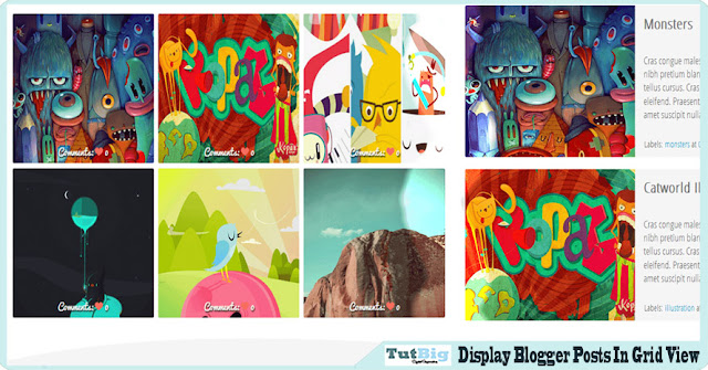 Blogger Posts In Grid View With Thumbnails  How to Display Blogger Posts In Grid View With Thumbnails