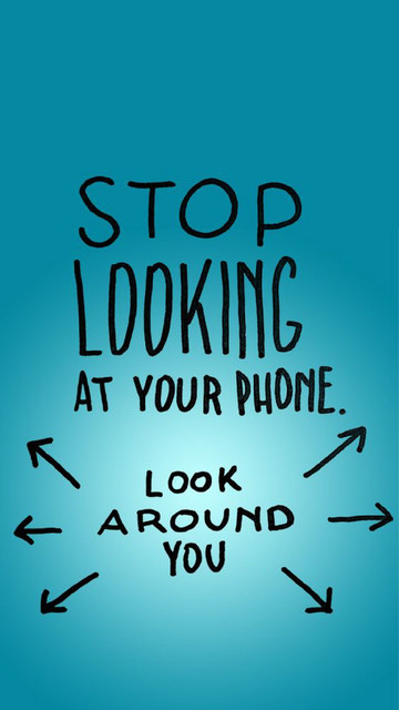 Stop Smartphone Addiction Motivational Mobile Phone Wallpaper