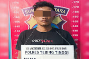 Nekat Cabuli Anak Tiri, Seorang Kuli Bangunan Digiring ke Sel Tahanan Polres Tebing Tinggi