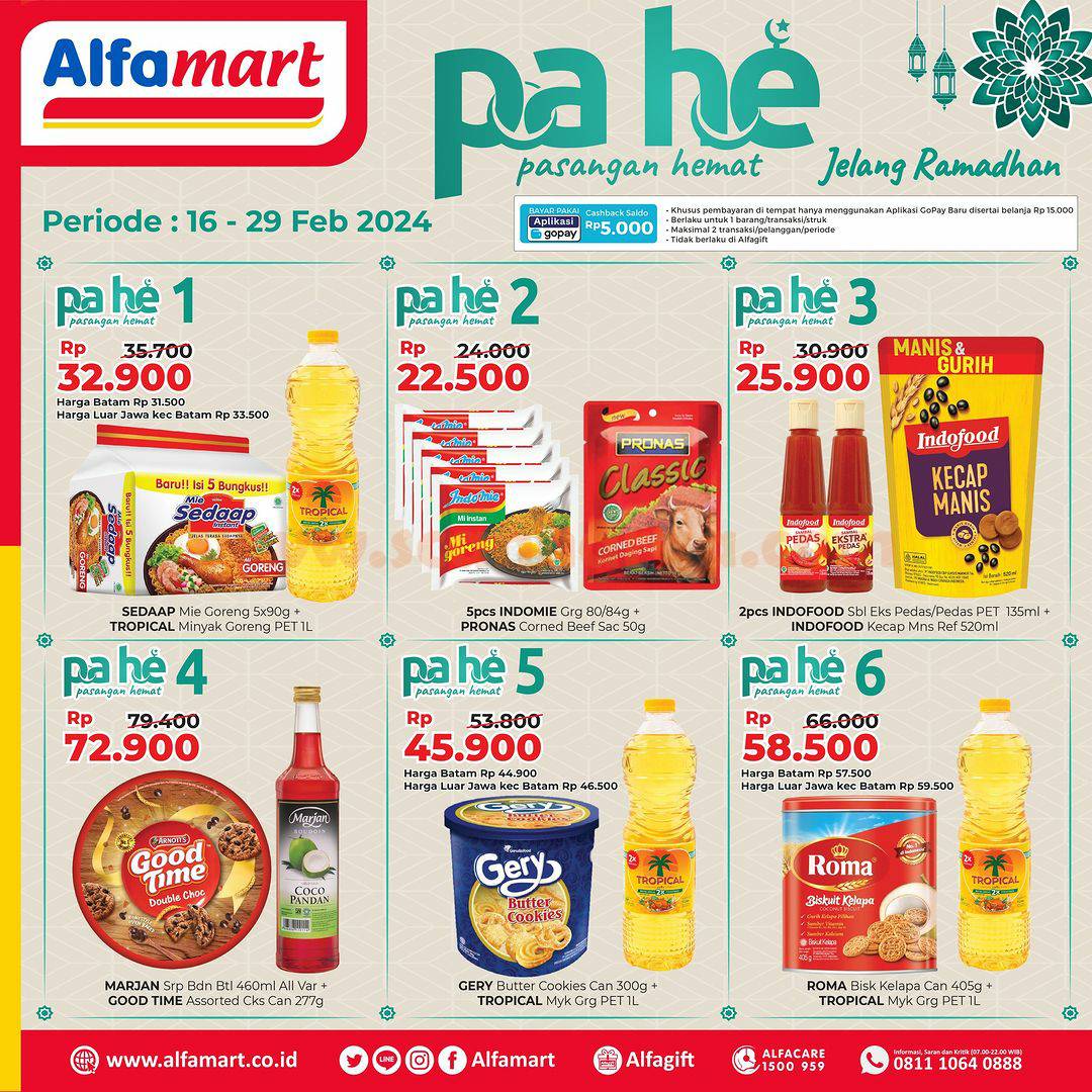 Promo ALFAMART PAHE PASANGAN HEMAT RAMADAN 16 - 29 Februari 2024