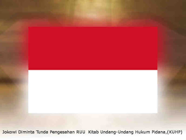 Jokowi Diminta Tunda Pengesahan RUU Kitab Undang-Undang Hukum Pidana,(KUHP)