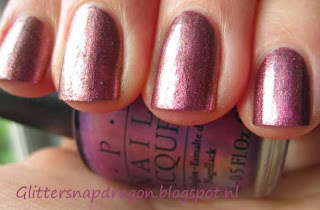 China Glaze Strike Up A Cosmo, OPI Movin Out Glitter Bit Of Music