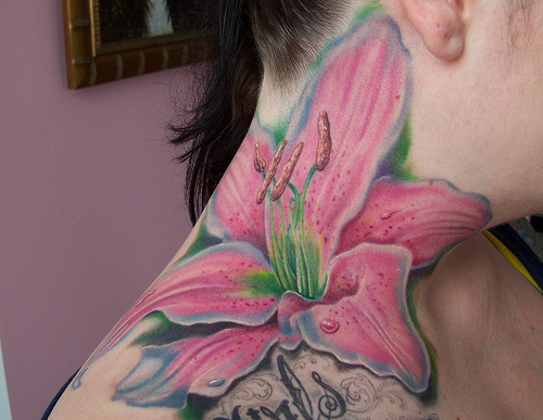 FREE TATTOO PICTURES Lily Flower Tattoo Best Designs 500x387px