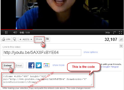 Conventional way to embed Youtube Video Embed Code