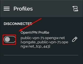 Menghubungkan VPN Server