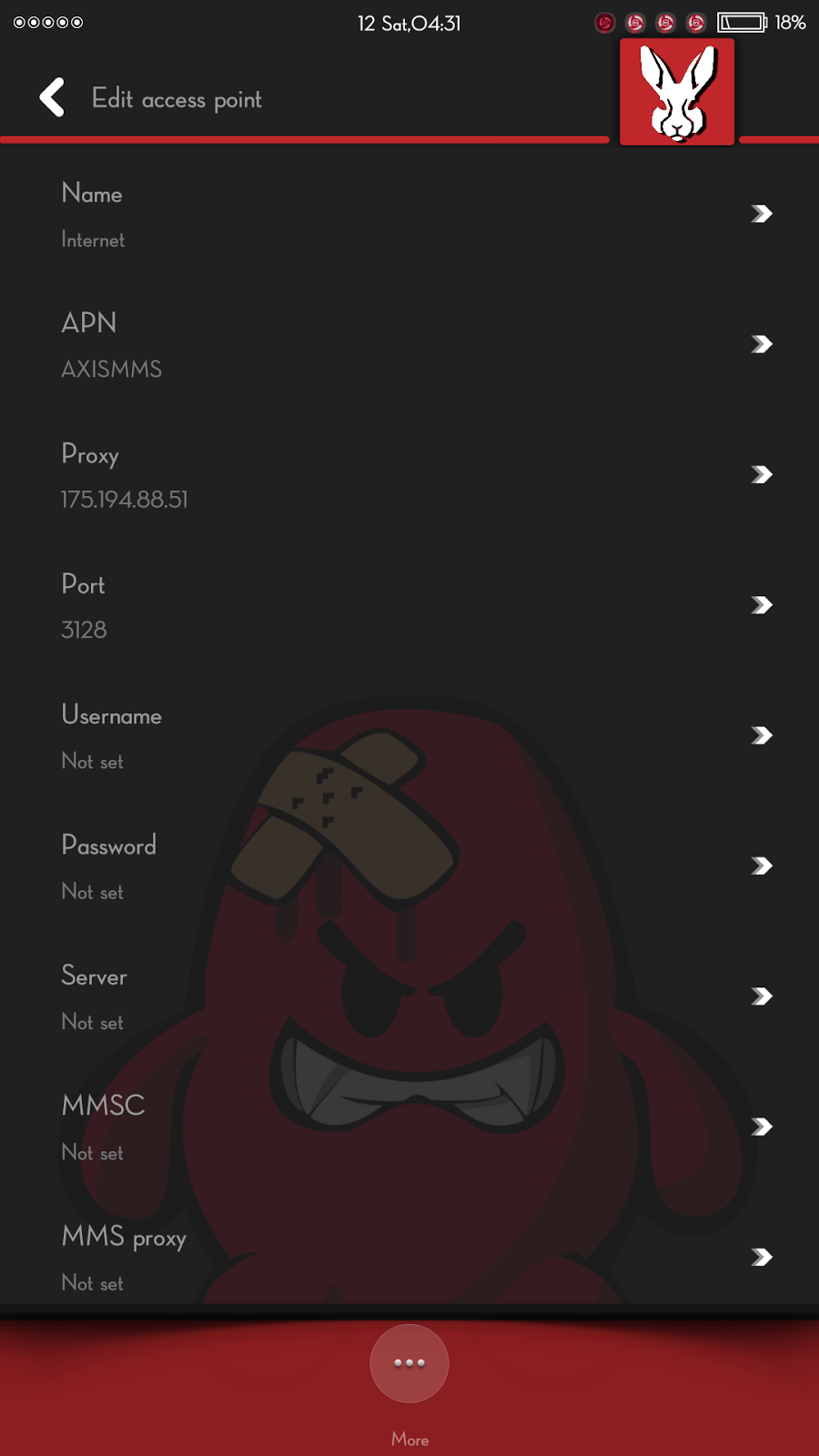 Menambah Proxy Dan Port Di Menu APN