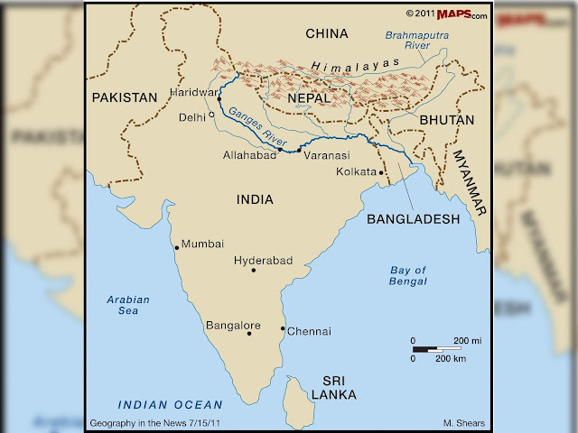 Ganges River On World Map