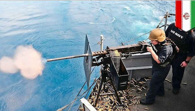 EUA reage contra provocação no Golfo. A foto foi distribuída pelo Irã