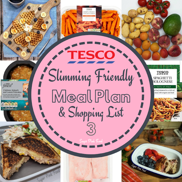 Slimming World meal plan 7 day with shopping list tesco