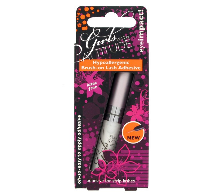 I have been using the girls with attitude lash adhesive, which also only 