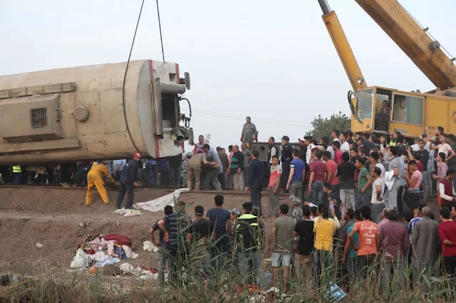 Toukh train accident in Egypt