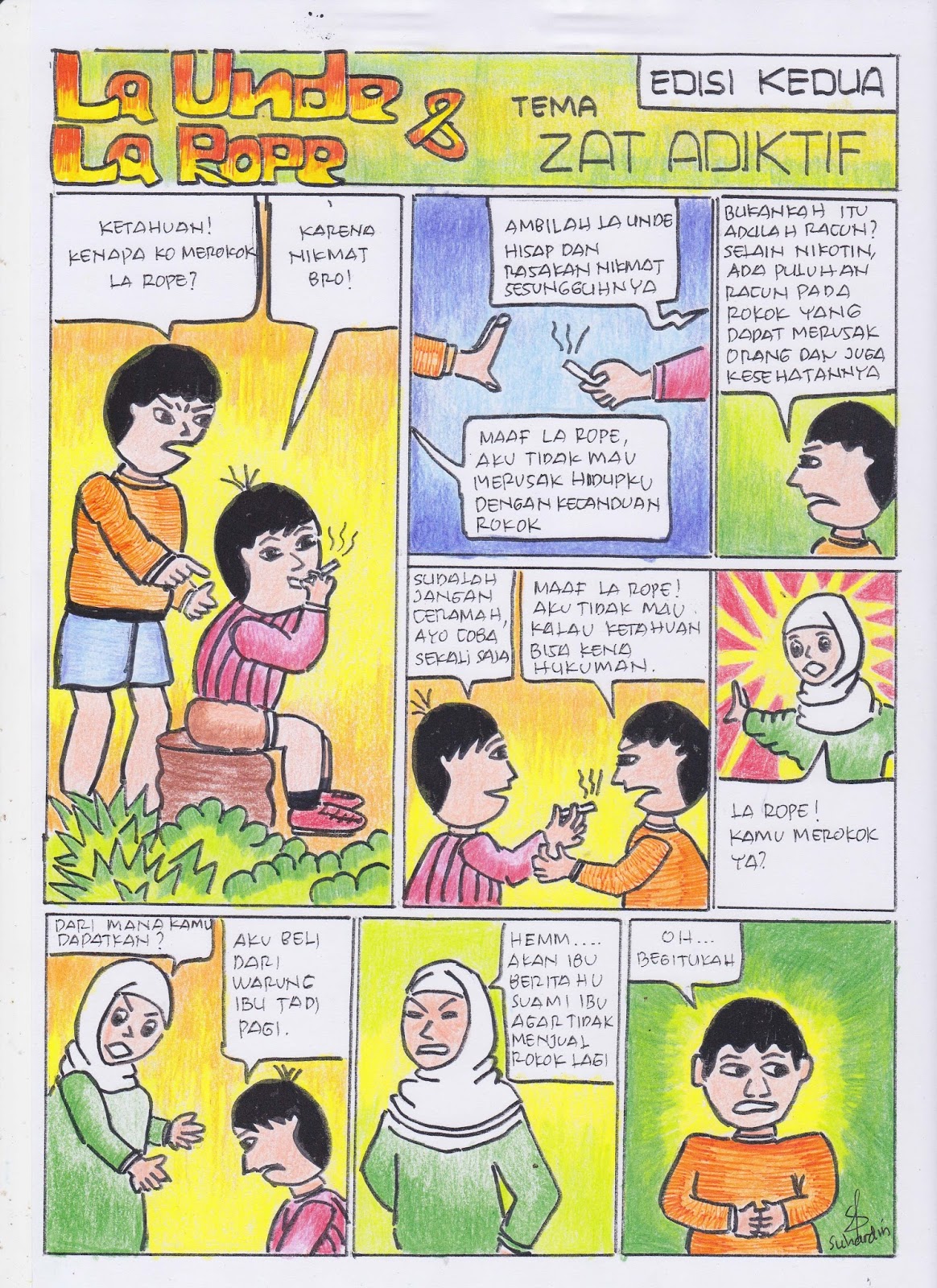 Kreativitasku: Komik Unik IPA (La Unde dan La Rope) Bagian 1