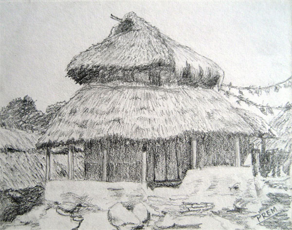 Simple Rural House Landscapes