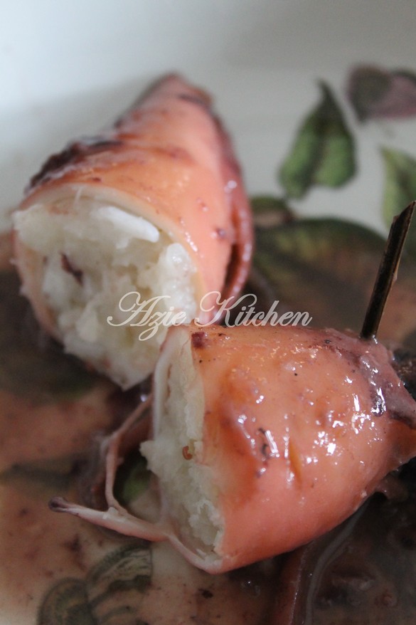 Ketupat Sotong Bertelur Untuk Hafez - Azie Kitchen