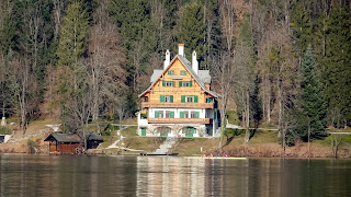 Traditional houses in Bled