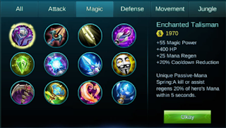 Mobile Legengs Guide Eudora item enchanted talisman