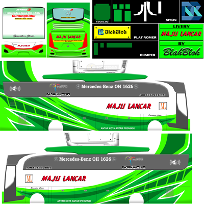 Livery Bussid Yudistira HD Original Maju Lancar