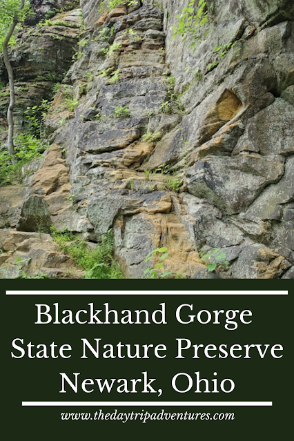 Pinnable Image for an article about Blackhand Gorge in Newark, Ohio