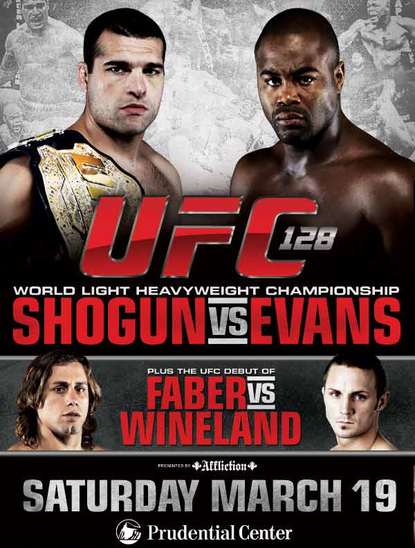 Check out the UFC 128 fight cards information below