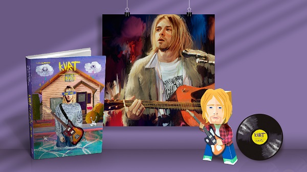 Editora brasileira lança a história ilustrada de Kurt Cobain