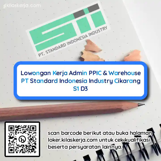 loker pt standard indonesia industry