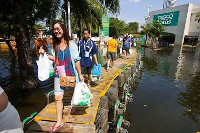 Ide Unik Untuk Menghadapi Banjir di Thailand
