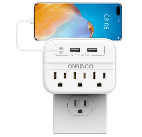 ONSINCO Wall Charger Outlet Extender Surge Protector