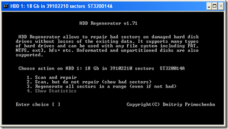 Mengatasi Bad Sector Harddisk