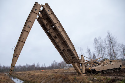 An M1074 of 1st Brigade Engineer Battalion 1st Armored Brigade Combat Team 1st Infantry Division at Camp Ādaži in Latvia on the 27th of November 2021