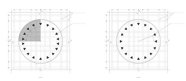 Detail of round rebar of Kingdom Tower, world's tallest building under construction in Jeddah, Saubi Arabia