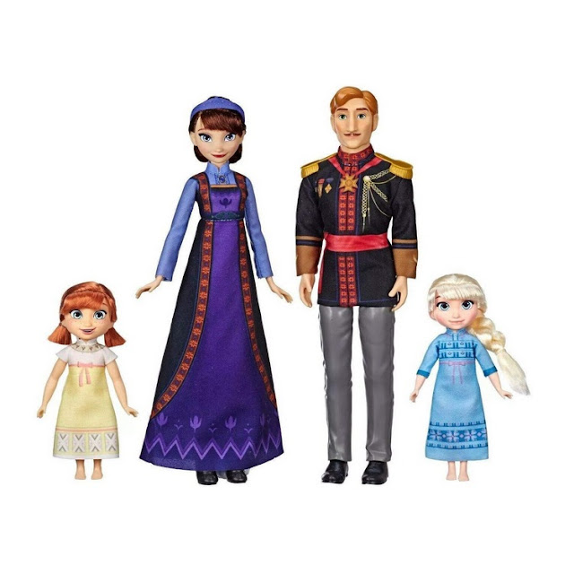 Poupées Disney Frozen 2 : coffret famille royale, hors boîte.