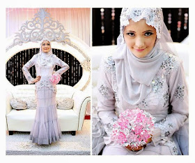 Contoh kebaya muslim resepsi terbaru 2015