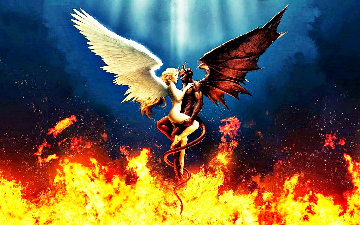 Wallpaper Angel And Devil HD Keren Untuk PC Dan Gedget Smartphone