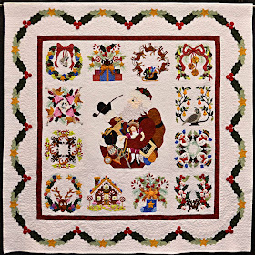 Christmas Baltimore quilt by Miriam L Meier