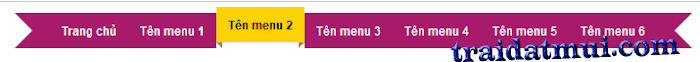 Thanh menu ngang với hiệu ứng bắt mắt bằng CSS3 cho Blogspot