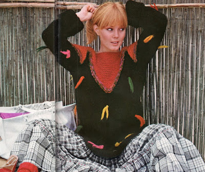 The Vintage Pattern Files: Free 1970's Knitting Pattern - Le Noir Le Plus Joyeux