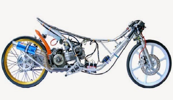 Gambar Animasi Motor Drag Bike