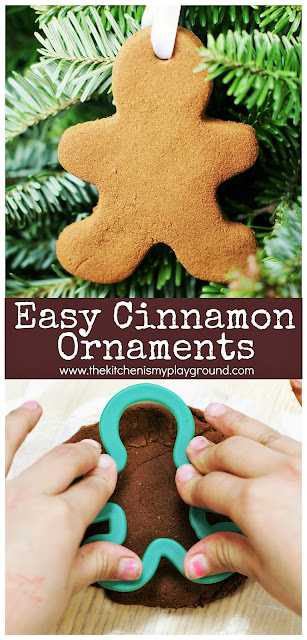 friendly homemade ornamentation for gift giving or decorating at abode Easy 3-Ingredient Cinnamon Ornaments