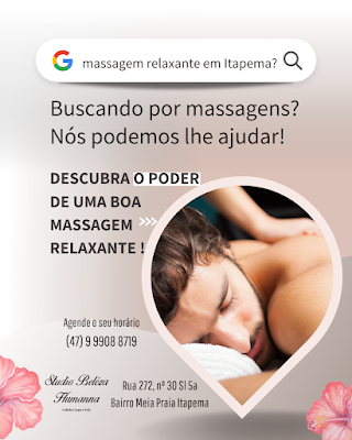 massagem relaxante em Itapema