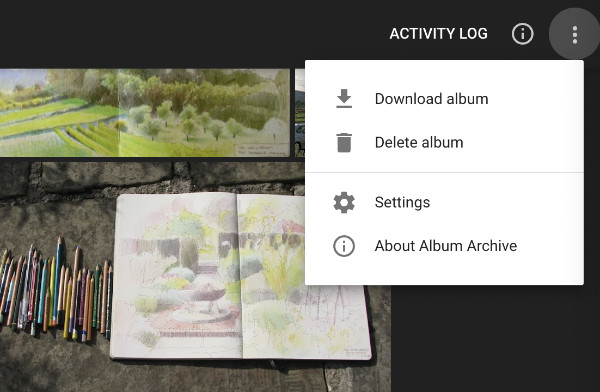 how to download images from Blogger Album Archive