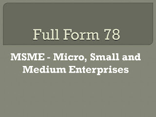 MSME - Micro, Small and Medium Enterprises