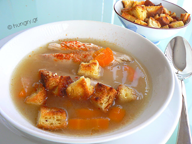 Chicken Soup with Frumenty