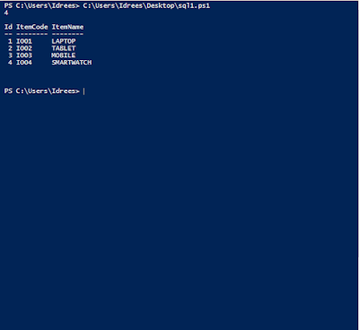 SQLConnect-ItemsTable-List